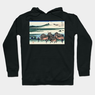 Ōno Shinden in Suruga Province - Katsushika Hokusai Hoodie